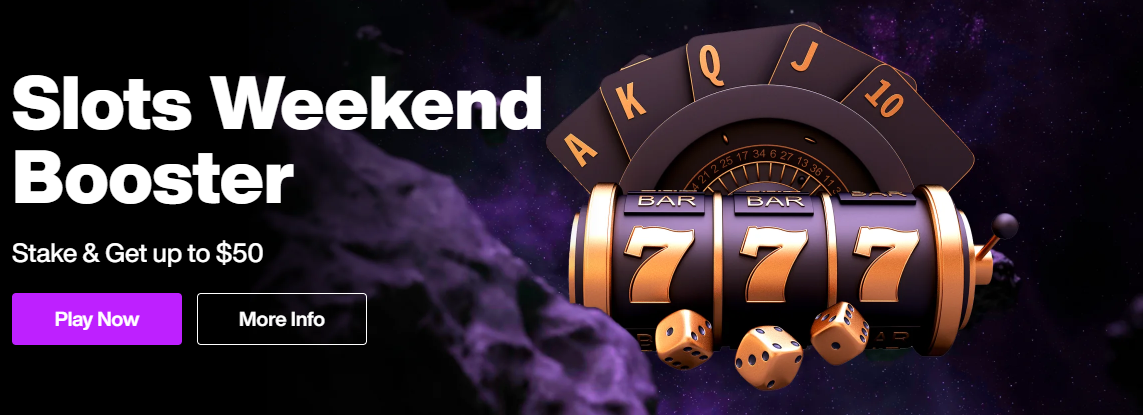 JustCasino Casino Slots Weekend Booster